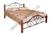 Кровать MK-1909-RO, решетка металлическая, 90*200, Rose Oak Кровать MK-1909-RO, решетка металлическая, 90*200, Rose Oak