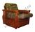 Кресло LB 2074-D DIRTY OAK с ящиком (ратан, темный орех)