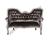 Софа DOUBLE ENDED MK-3250-DG черная, массив красного дерева Софа DOUBLE ENDED MK-3250-DG черная, массив красного дерева
