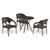Комплект мебели T283ANT/Y90С-W51-3PCS (иск. ротанг) 3+1 Комплект мебели T283ANT/Y90С-W51-3PCS (иск. ротанг) 3+1