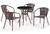 Комплект мебели T282ANS/Y137B-W51-4PCS (иск. ротанг) 4+1