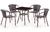 Комплект мебели T282BNS/Y137C-W51-4PCS (иск. ротанг) Комплект мебели T282BNS/Y137C-W51-4PCS (иск. ротанг)