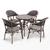 Комплект мебели А1007-D2003SR-4PCS 4+1 (иск. ротанг) Комплект мебели А1007-D2003SR-4PCS 4+1 (иск. ротанг)
