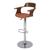 Стул барный JY-1881 WALNUT/ORANGE (1012-9) - дерево, ткань Стул барный JY-1881 WALNUT/ORANGE (1012-9) - дерево, ткань