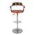 Стул барный JY-1881 WALNUT/ORANGE (1012-9) - дерево, ткань Стул барный JY-1881 WALNUT/ORANGE (1012-9) - дерево, ткань
