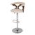 Стул барный JY-1993 WALNUT/BEIGE (1021-2) ткань Стул барный JY-1993 WALNUT/BEIGE (1021-2) ткань