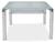 Стол обеденный S206 (100) SUPER WHITE/SILVER