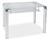 Стол обеденный S206 (100) SUPER WHITE/SILVER