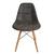 Стул 016 (не Eames) черный винтаж, эффект кожи Стул 016 (не Eames) черный винтаж, эффект кожи