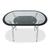 Стол стеклянный S604 Black line 120*70*75 Стол стеклянный S604 Black line 120*70*75