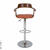 Стул барный JY-1881 Walnut/Orange(1012-9) Стул барный JY-1881 Walnut/Orange(1012-9)