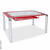 Стол стеклянный S206 (100) Red/Silver Стол стеклянный S206 (100) Red/Silver