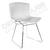 Стул Harry Bertoia белый пластик + ножки металл Стул Harry Bertoia белый пластик + ножки металл