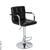 JY-1006 SHINY BLACK Стул барный с подлокотниками